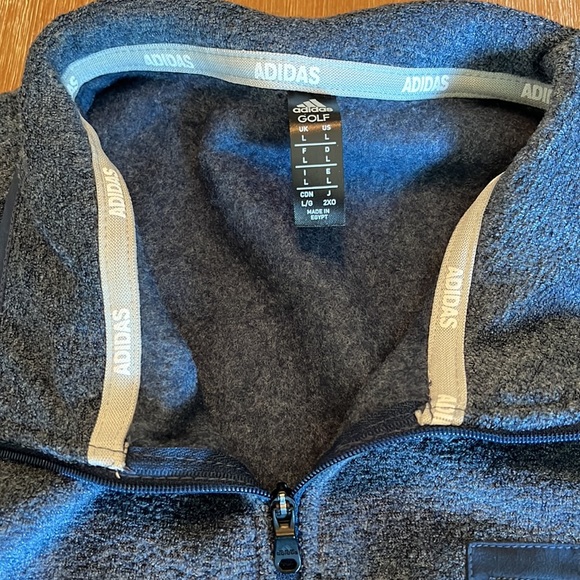 Adidas golf 1/4 zip. Size L. NWT. - Picture 3 of 6